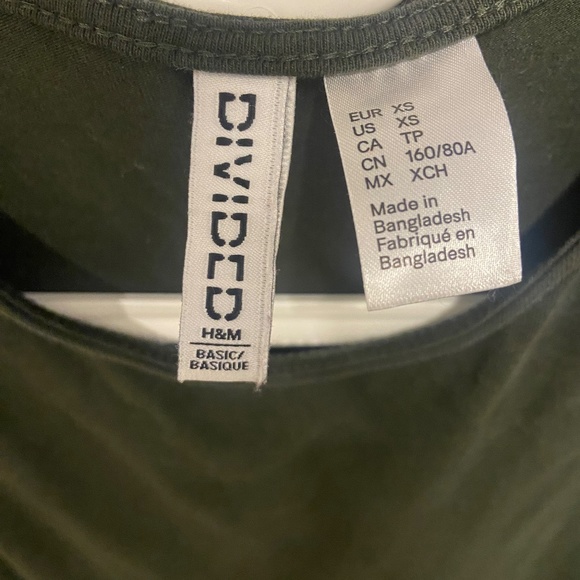 H&M Green Tight Dress- Small - Picture 3 of 3